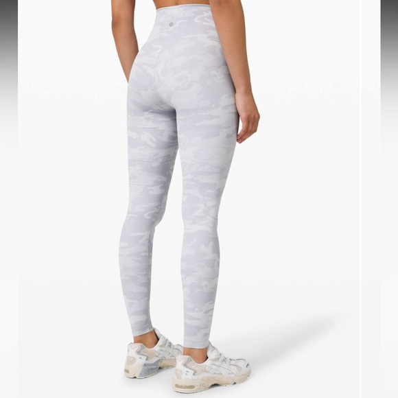 Lululemon Wunder Under High-Rise Tight 28" Incognito‎ Camo Jacquard Alpine White - Picture 1 of 13